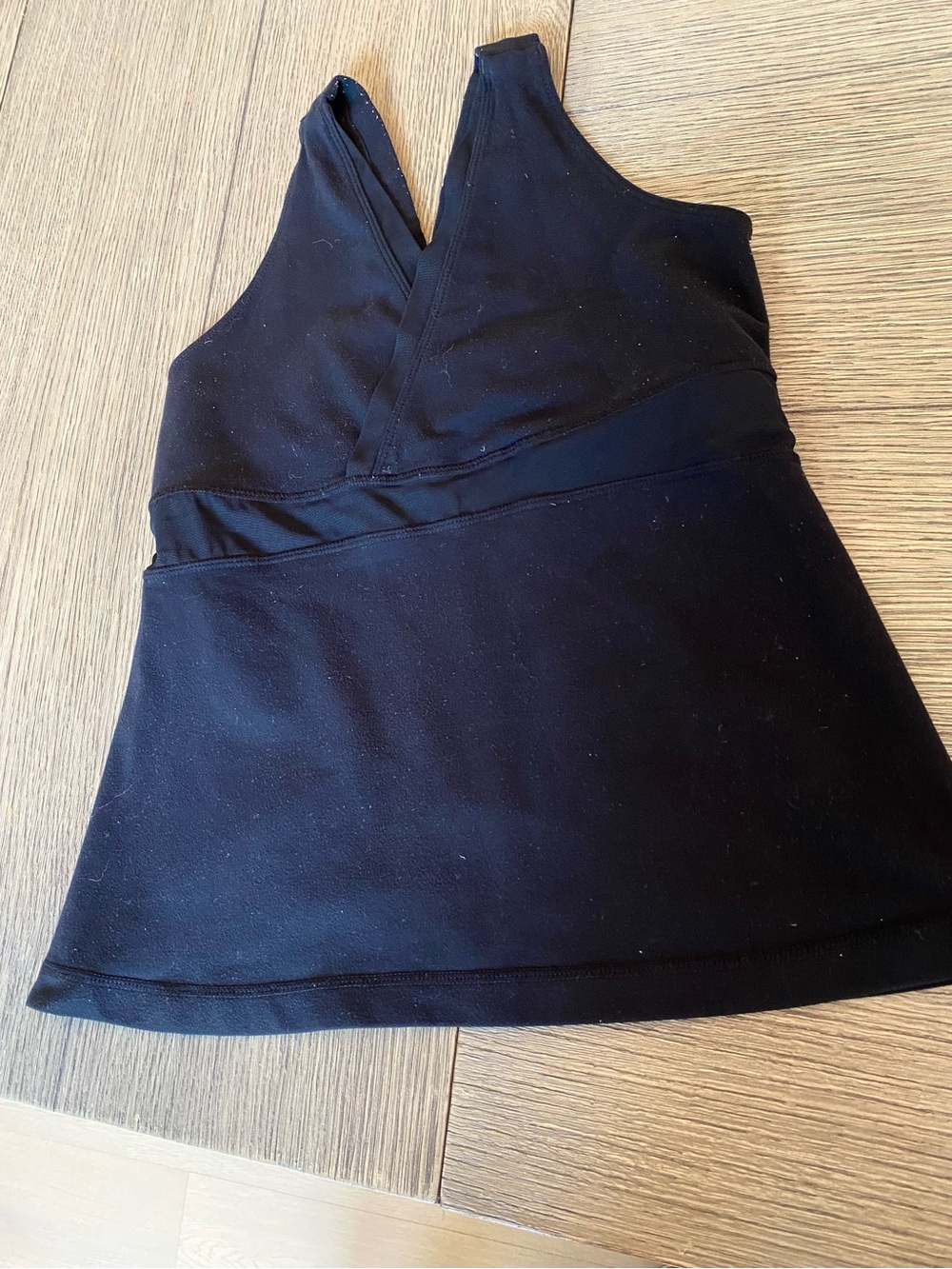 lululemon athletica Black Wrap-Front Tank